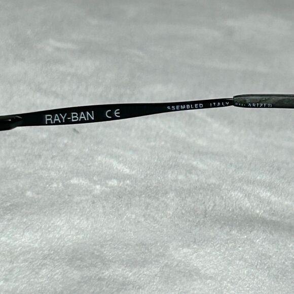 Ray Ban Eyeglasses Black Full Rim Rectangle Frame Only Italy RB 3003 W3079 - Picture 5 of 9